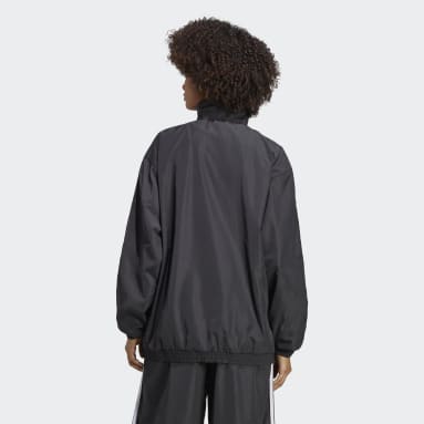 Kvinder Originals Sort Oversized træningsjakke