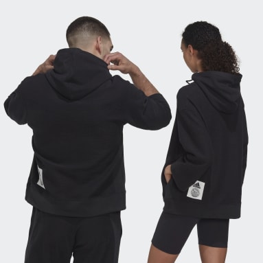 Sudadera con Gorro Reversed Felpa Francesa (Unisex) Negro Sportswear