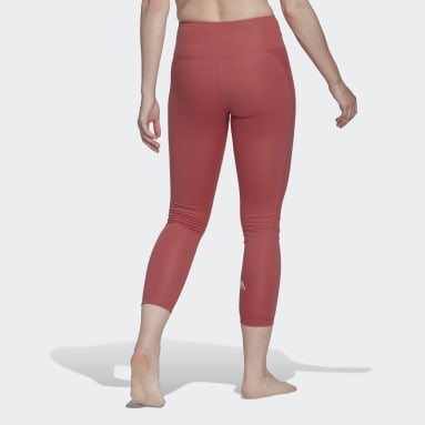 Dames Yoga rood Yoga Essentials High-Waisted Legging