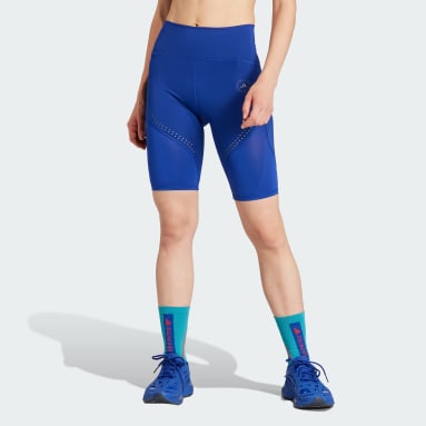 Women adidas by Stella McCartney Blue adidas by Stella McCartney TruePurpose Optime Training Bike Leggings