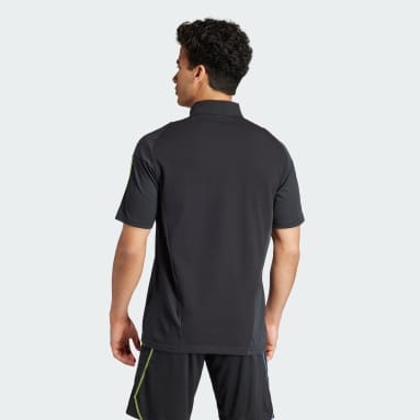 Men Football Black Arsenal Tiro 23 Cotton Polo Shirt