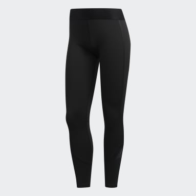 Women Training Black Alphaskin Tech 7/8 Tights