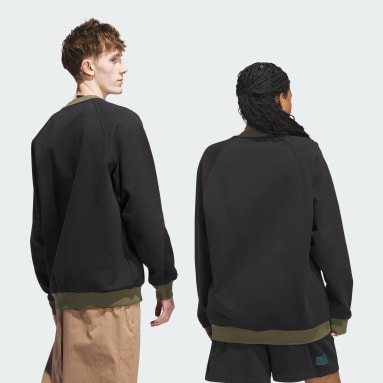 スケートボーディングの刺しゅう入りG クルーネックセーター