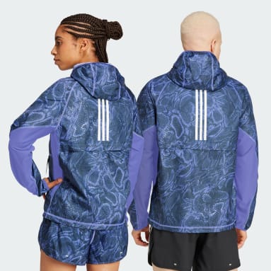 Own The Run Excite Allover Print AEROREADY Hoodie