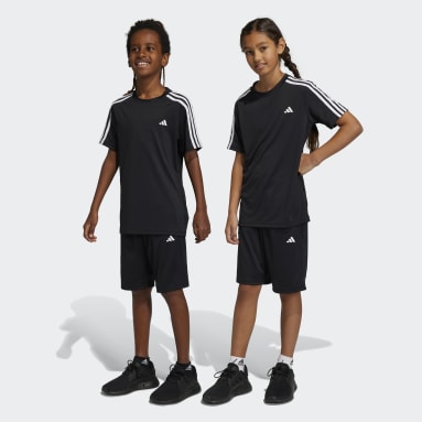Kids Sportswear Black Train Essentials AEROREADY 3-Stripes Regular-Fit Training Set