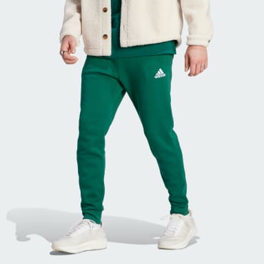 Pantalón Essentials Regular Tapered Fleece Verde Hombre Sportswear
