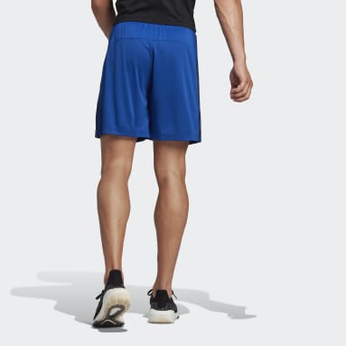 Shorts Primeblue Designed To Move Sport 3 Tiras Azul Hombre Training