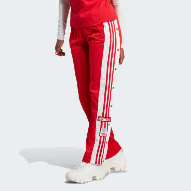 adidas Originals Leopard Luxe Wide Leg Adibreak Track Pants - Red, Women's  Lifestyle