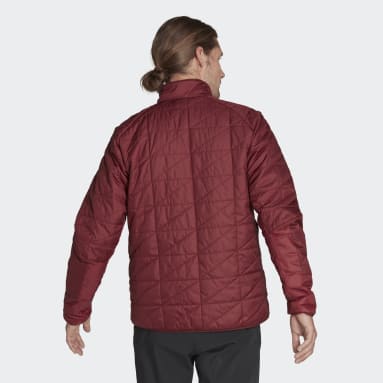 Men TERREX Burgundy Colorful Multi Synthetic Insulated Jacket