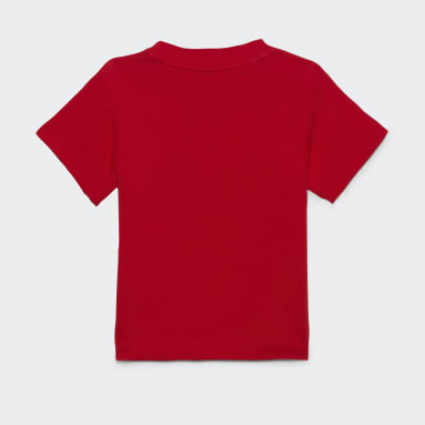 Camiseta Trefoil Rojo Niño Originals