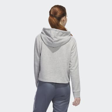 Women's Soccer Grey Colombia Cropped Hoodie