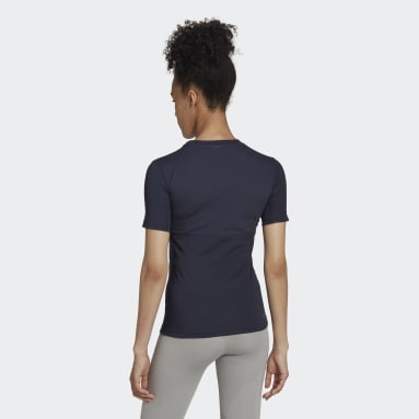 T-shirt d'entraînement Techfit Bleu Femmes Fitness Et Training