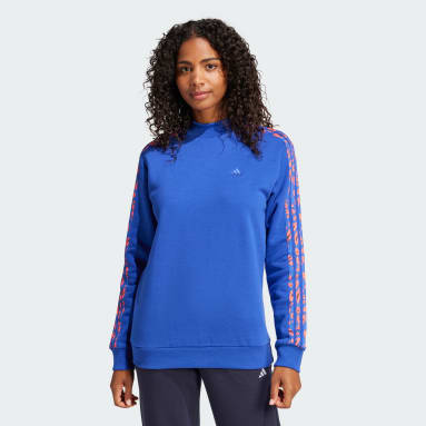 Adidas blue sweatshirt womens new arrivals