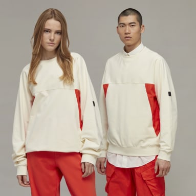 Y-3 White Y-3 Stretch Terry Crew Sweater