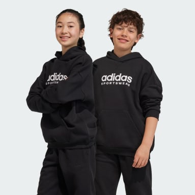키즈 sportswear Black 플리스 후디