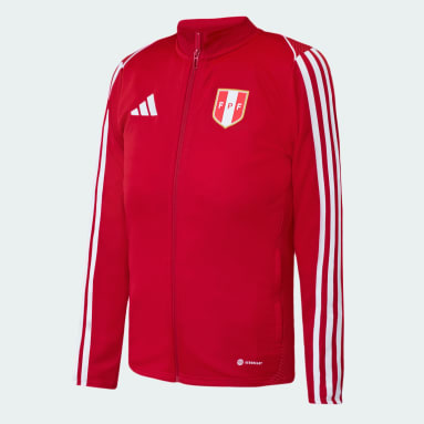 Casaca de Himno de La Selección Peruana 2023 Rojo Niño Fútbol