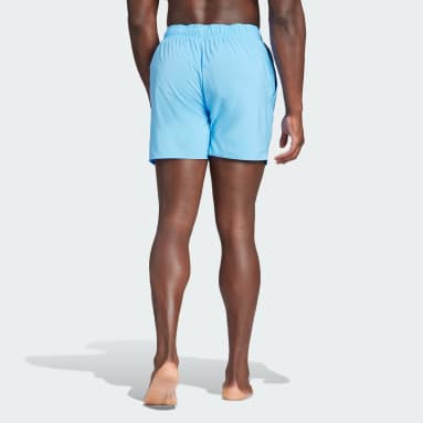 Men Sportswear Blue Solid CLX Short-Length Swim Shorts