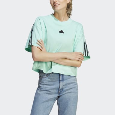 Women Sportswear Green Future Icons 3-Stripes Tee