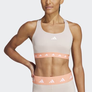 adidas Powerreact Training Medium-Support 3-Stripes Bra (Plus Size