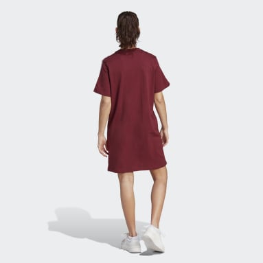 Ženy Sportswear Purpurová Šaty Essentials 3-Stripes Single Jersey Boyfriend Tee