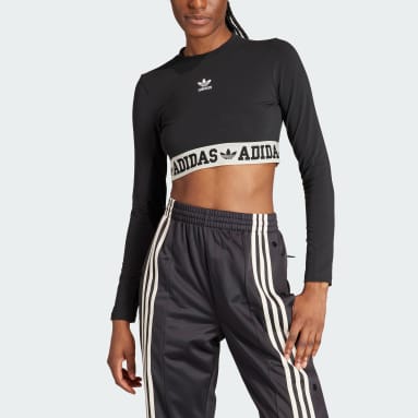 Adidas Cropped Jersey Off White 2XS Womens