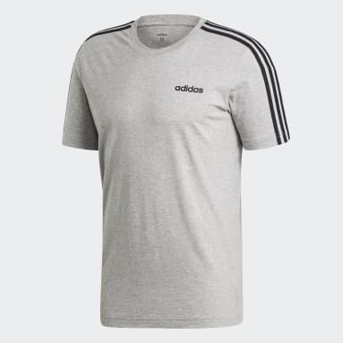 T-shirt Essentials 3-Stripes Grigio Uomo Sportswear