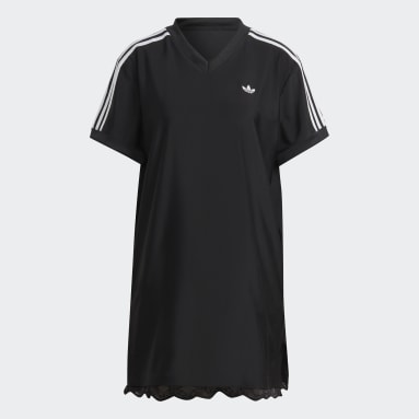 Lace Trim Tee Dress