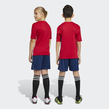 Pantalón corto entrenamiento Tiro 23 League Azul Niño Fútbol