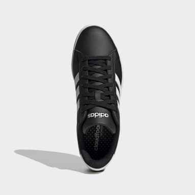 Men Sportswear Black Grand Court Cloudfoam Comfort Shoes