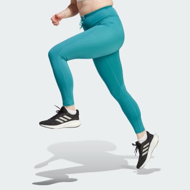 Buy Adidas women tight fit pull on leggings green Online