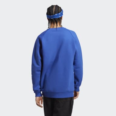 Sweat-shirt ras-du-cou Trefoil Essentials Bleu Hommes Originals