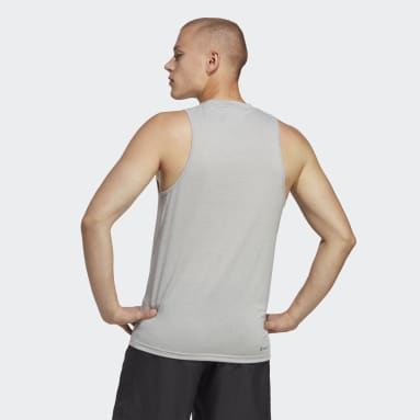 T-shirt d'entraînement sans manches Train Essentials Feelready gris Hommes Entraînement