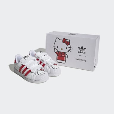 Children 4-8 Years Originals White Hello Kitty Superstar Shoes