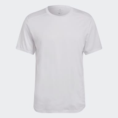 T-shirt Designed 4 Running Bianco Uomo Running