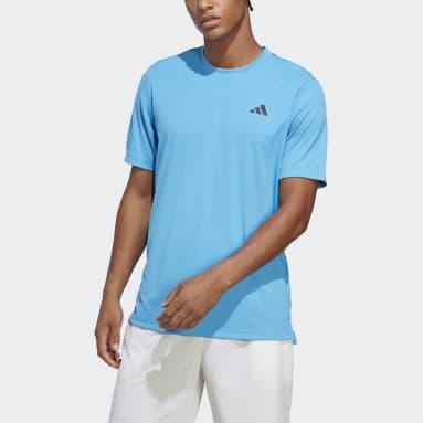 Men Tennis Blue Club Tennis T-Shirt