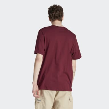 T-shirt Trefoil Essentials Bordeaux Uomo Originals
