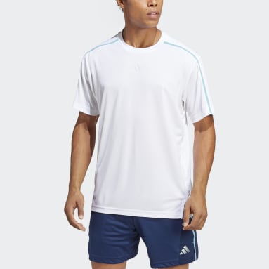 Men Training White Workout Base Tee