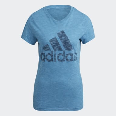 Frauen Sportswear Must Haves Winners T-Shirt Blau