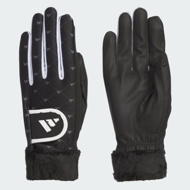 Women Golf Black Warm Comfort Graphic Gloves