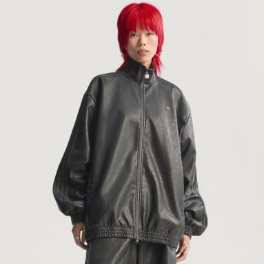 Pleather Firebird Oversized Tracktop