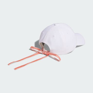 Women Golf White Ribbon Cap