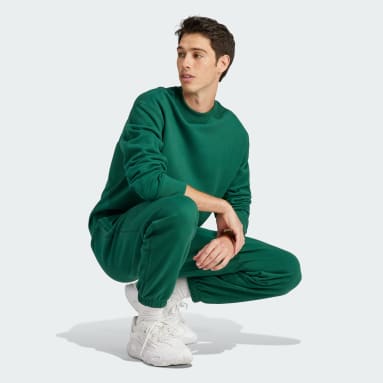 남성 Lifestyle Green 아디컬러 컨템포 크루 프렌치 테리 스웨트셔츠