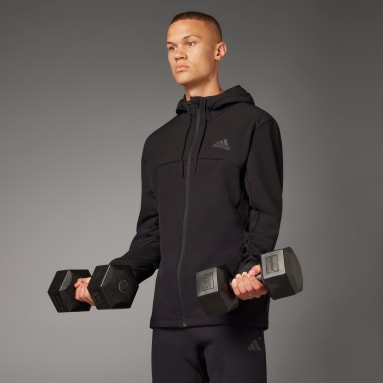 Männer Fitness & Training COLD.RDY Workout Kapuzenjacke Schwarz