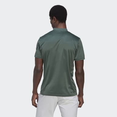 Men Tennis Green Club Tennis Polo Shirt