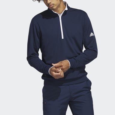 Sudadera Quarter-Zip Azul Hombre Golf