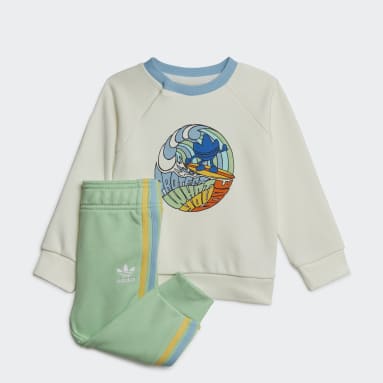 Tuta Graphic Print Crew Bianco Bambini Originals