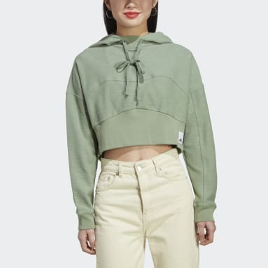 Ženy Sportswear zelená Mikina s kapucňou Lounge Terry Loop
