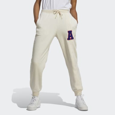 Women originals White 오리지널스 3S 레그 스웨트 팬츠