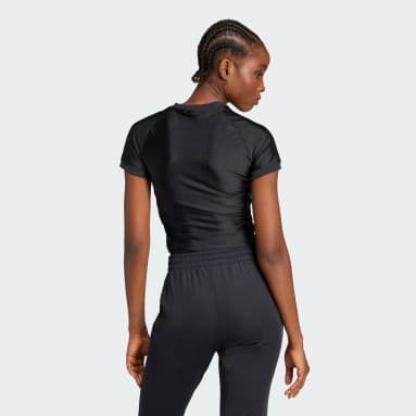 Playera Cali de 3 Franjas Negro Mujer Originals