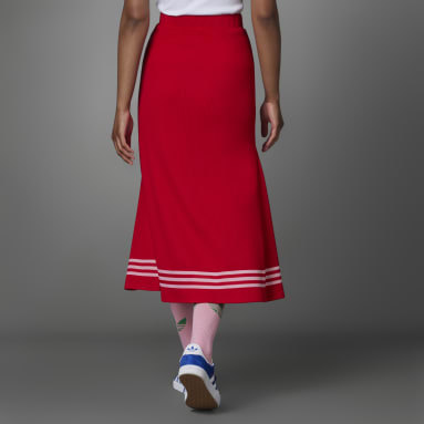 Women Lifestyle Red Adicolor 70s Knit Skirt